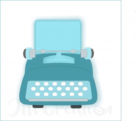 Schreibmaschine - Stanzschablone